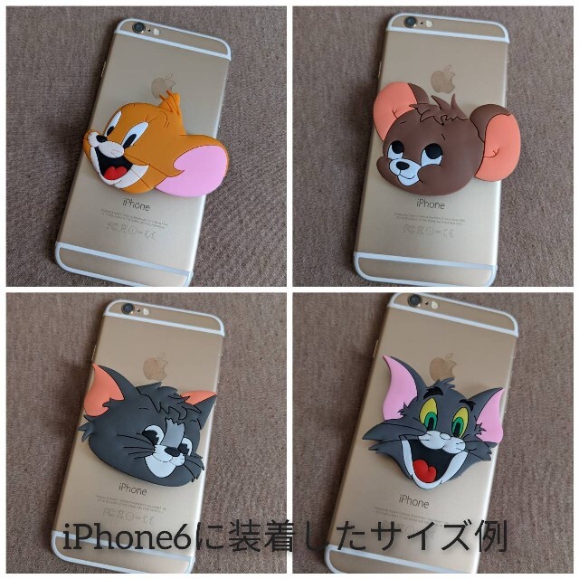 新品　トムとジェリー　スマホグリップ スマホ/家電/カメラのスマホアクセサリー(その他)の商品写真