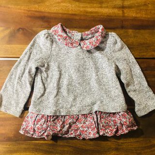 ベビーギャップ(babyGAP)のbaby gap 花柄襟付き トップス(シャツ/カットソー)