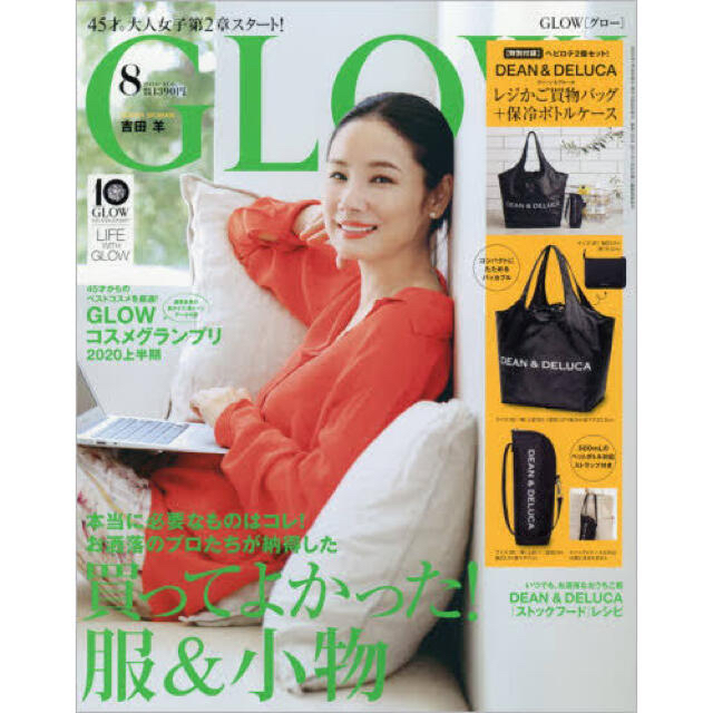 DEAN & DELUCA(ディーンアンドデルーカ)のDEAN and DELUCA レジかご買い物バッグ GLOW 付録 レディースのバッグ(エコバッグ)の商品写真