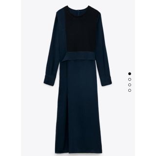 ザラ(ZARA)のZARA コントラストワンピース(ロングワンピース/マキシワンピース)