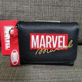 マーベル(MARVEL)の【マーベル】3つ折財布(ブラック)(財布)