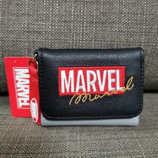 マーベル(MARVEL)の【マーベル】3つ折財布(グレー)(財布)