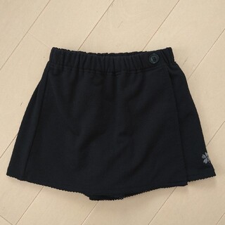 黒のラップスカート風パンツ 110(パンツ/スパッツ)