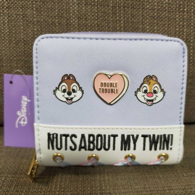 Disney(ディズニー)の【チップ&デール】2つ折財布(パープル) レディースのファッション小物(財布)の商品写真