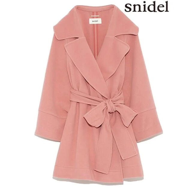 snidel トレンチ型コート ピンク