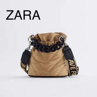 ザラ(ZARA)の【新品未使用】ZARA ザラ キルティング ショルダーバッグ BAG ベージュ(ショルダーバッグ)