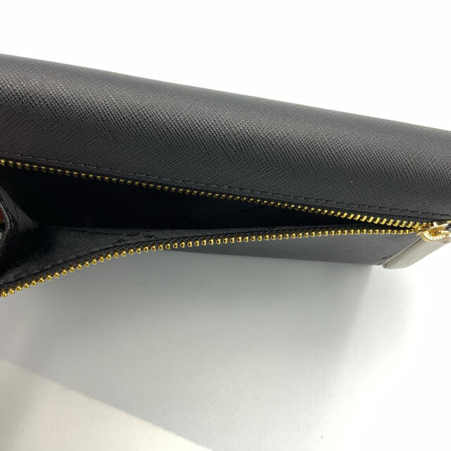 Michael Kors(マイケルコース)の【新品】MICHAEL KORS 長財布 black ス三つ折り レディース レディースのファッション小物(財布)の商品写真