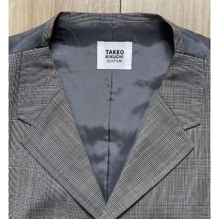 TAKEO KIKUCHI ジレ 茶チェック たかみ - bodrumboschservisi.com.tr