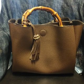 ロペ(ROPE’)のROPE 2wayバンブーハンドルトートバッグ(トートバッグ)