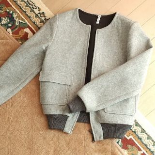 デミルクスビームス(Demi-Luxe BEAMS)の【極美品】レディース アウター(ノーカラージャケット)