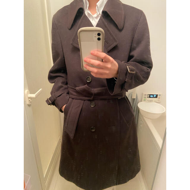 80's Wool Gabardine Double breasted Coat