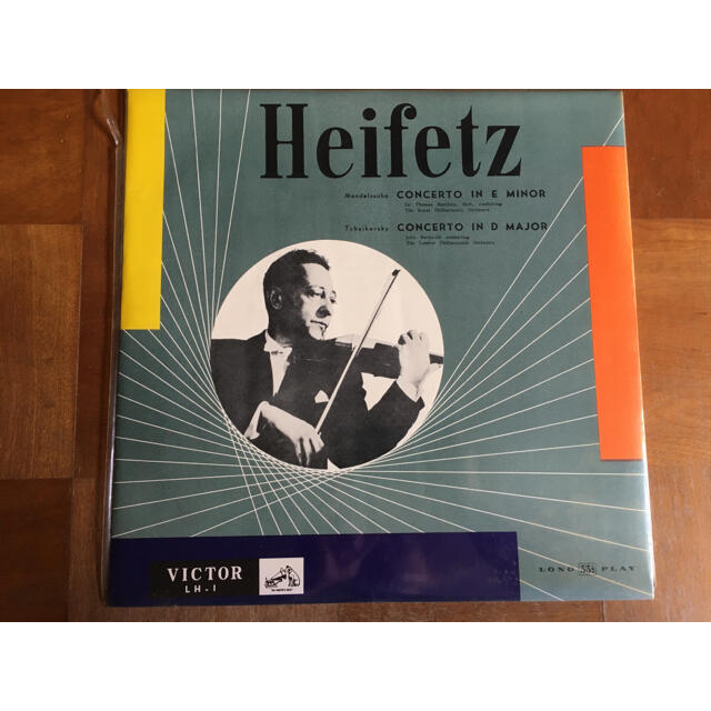 ハイフェッツ　ヴァイオリン協奏曲　ホ短調　ニ長調　レコード エンタメ/ホビーのCD(クラシック)の商品写真