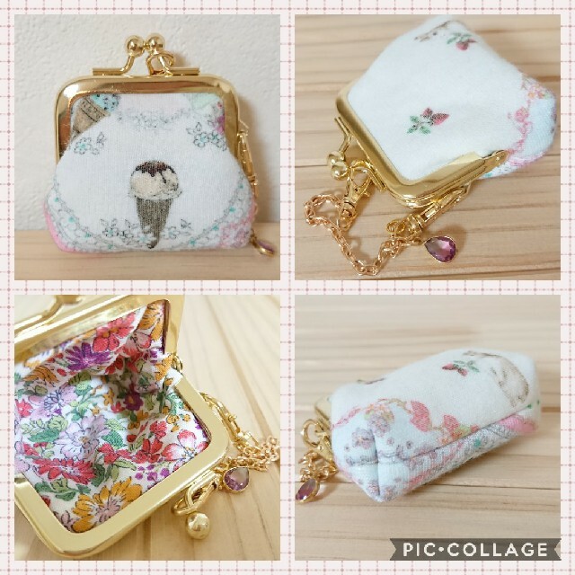 franche lippee(フランシュリッペ)のゆぅゆ052 4さま専用です♪ミニがま口3点おまとめ ハンドメイドのファッション小物(ポーチ)の商品写真