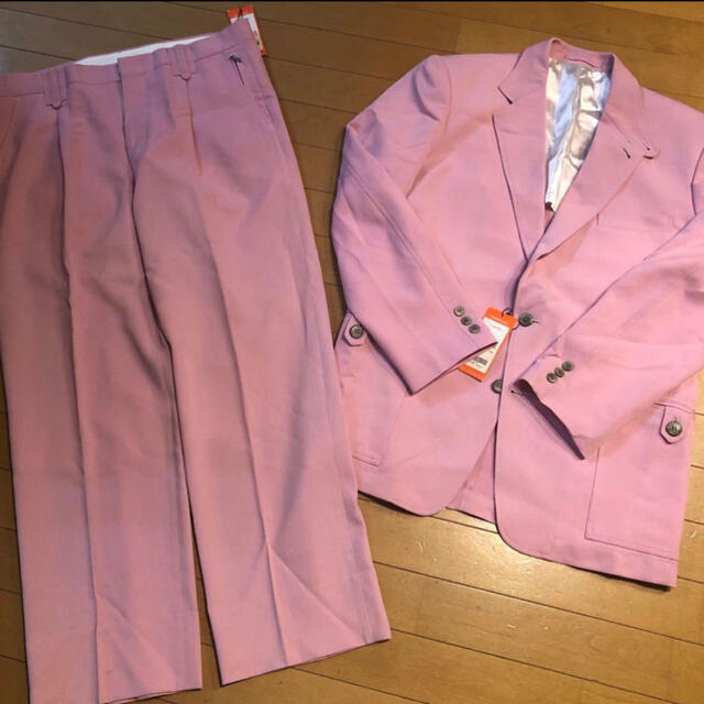 新品タグ付ANGELO GARBASUS L〜XL スーツセットアップ ピンク