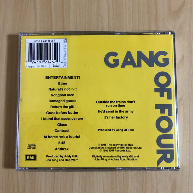 GANG OF FOUR/entertainment エンタメ/ホビーのCD(ポップス/ロック(洋楽))の商品写真