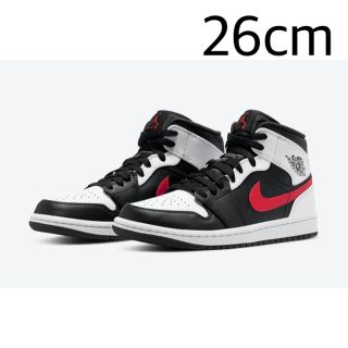 ナイキ(NIKE)のジョーダン1 ミッド チリレッド jordan1 mid(スニーカー)