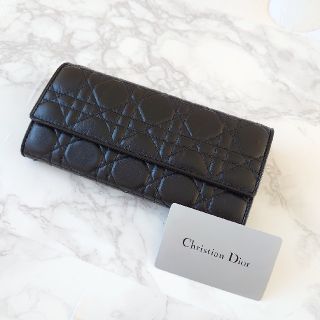 クリスチャンディオール(Christian Dior)の【 Dior 】＊新品未使用＊ラムスキン カナージュ チェーンウォレット 限定品(財布)