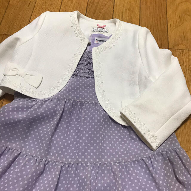 mikihouse(ミキハウス)のエニファム　入学式　ボレロ キッズ/ベビー/マタニティのキッズ服女の子用(90cm~)(ワンピース)の商品写真