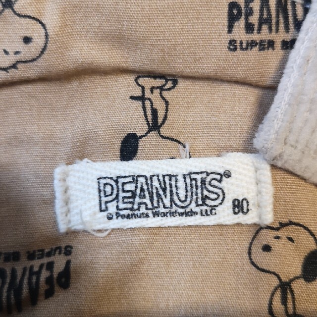 SNOOPY(スヌーピー)のPEANUTS コーデュロイ　カバーオール　80㎝ キッズ/ベビー/マタニティのベビー服(~85cm)(カバーオール)の商品写真