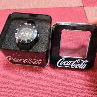 コカコーラ(コカ・コーラ)のコカ・コーラ　新品腕時計　黒(腕時計)