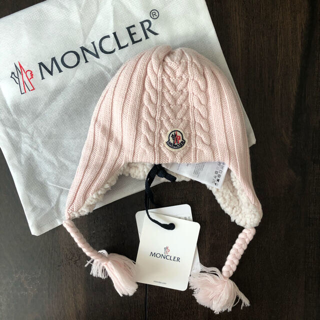 MONCLER(モンクレール)の。様専用ページ♡新品未使用♡子供ウールニット帽子 キッズ/ベビー/マタニティのこども用ファッション小物(帽子)の商品写真