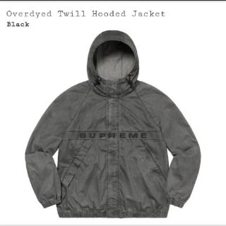 シュプリーム(Supreme)のSupreme Overdyed Twill Hooded Jacket 黒XL(その他)