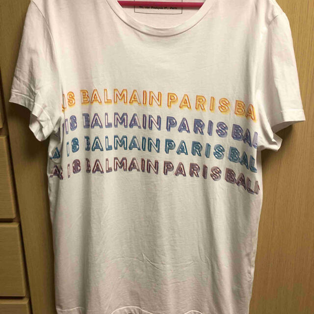 国内正規 20SS BALMAIN バルマン マルチカラー  ロゴ Tシャツ