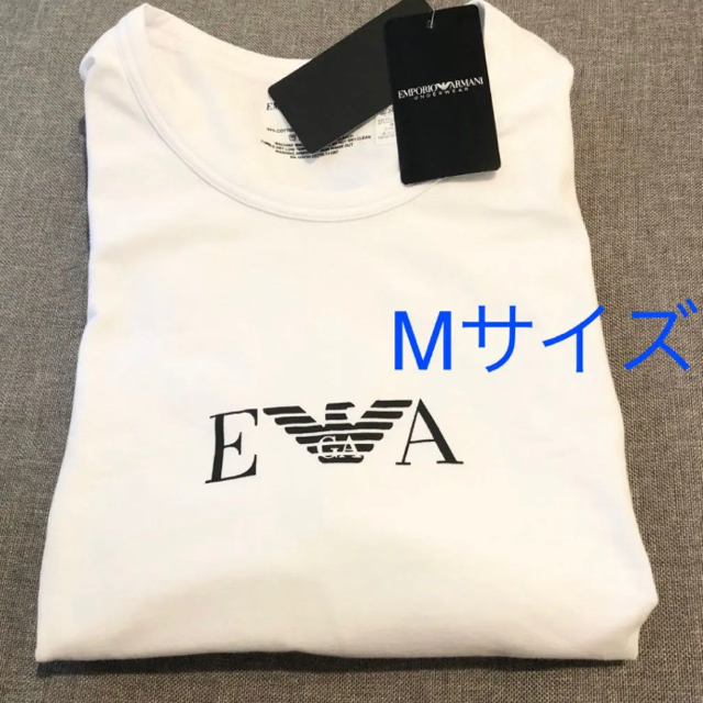 Emporio Armani(エンポリオアルマーニ)の【新品】白　Mエンポリオ アルマーニ Ｔシャツ 半袖 ブランド メンズのトップス(Tシャツ/カットソー(半袖/袖なし))の商品写真