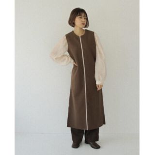 トゥデイフル(TODAYFUL)のI am official leather line vest(ロングワンピース/マキシワンピース)