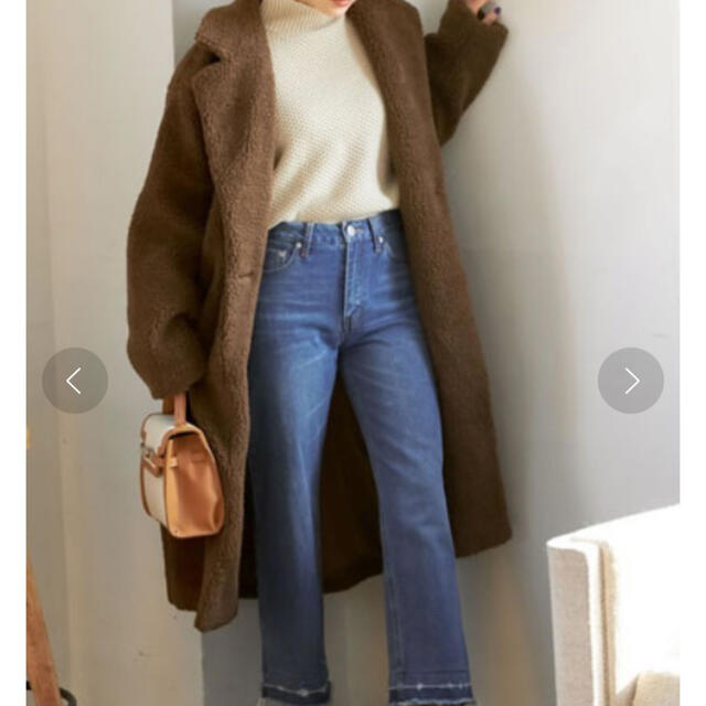 ZARA(ザラ)のリエディ ロングチェスターコート レディースのジャケット/アウター(毛皮/ファーコート)の商品写真