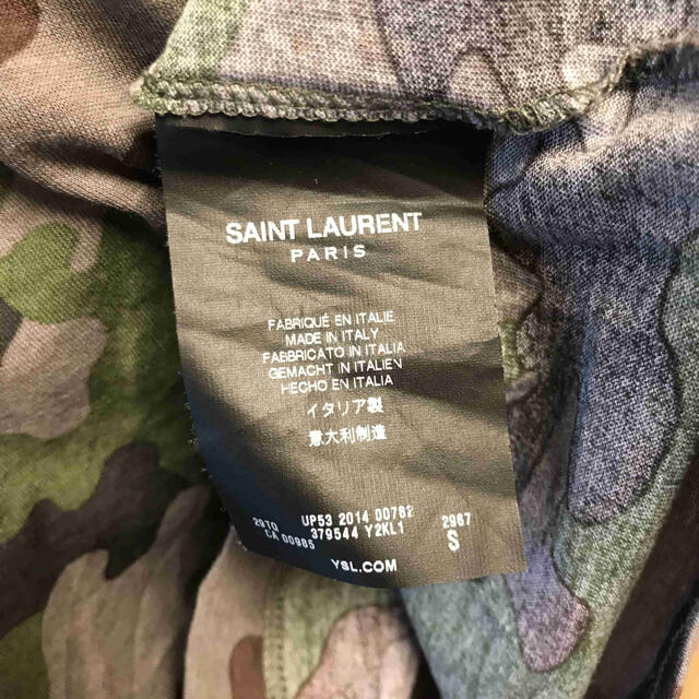 正規 Saint Laurent サンローランパリ 迷彩 Tシャツ