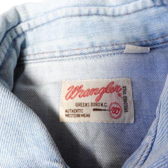 Wrangler(ラングラー)の[Wrangler] 長袖デニムシャツ メンズLサイズ メンズのトップス(シャツ)の商品写真