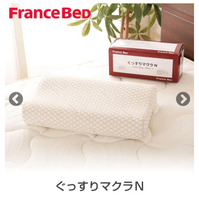 フランスベッド(フランスベッド)の【新品未開封】ぐっすりマクラN France bed フランスベッド　2個セット インテリア/住まい/日用品の寝具(枕)の商品写真