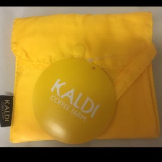 カルディ(KALDI)のカルディ オリジナル エコバッグ イエロー(エコバッグ)