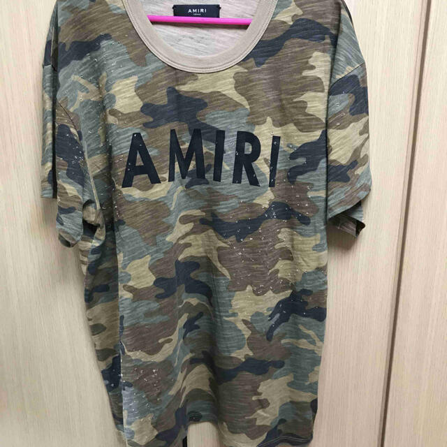 国内正規 AMIRI アミリ 迷彩 ロゴ Tシャツ