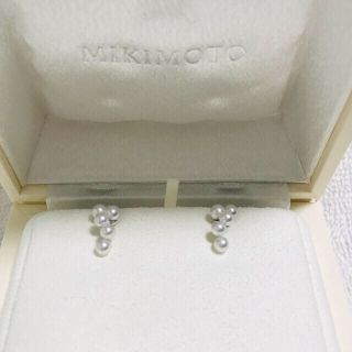 ミキモト(MIKIMOTO)のオーダー品　ミキモト ピアス　k18 WG(ピアス)