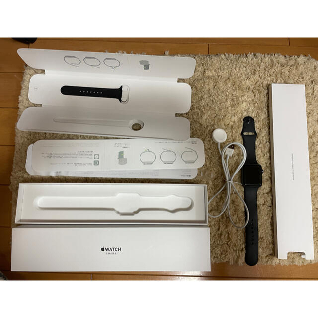 Apple Watch(アップルウォッチ)の美品 Apple Watch series 3 apple watch3 38 メンズの時計(腕時計(デジタル))の商品写真