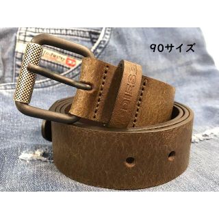 ディーゼル(DIESEL)のタグ付き新品 ディーゼル ベルト03 ブラウン サイズ90 X05544 レザー(ベルト)