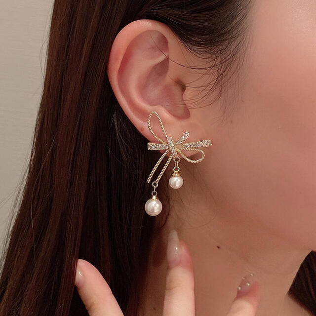 JILL by JILLSTUART(ジルバイジルスチュアート)の✧︎新品未使用✧︎リボンピアス✧︎ レディースのアクセサリー(ピアス)の商品写真