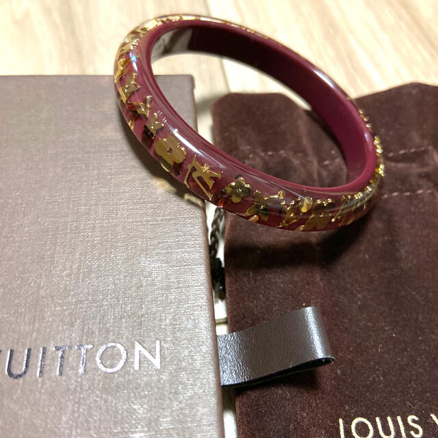 LOUIS VUITTON(ルイヴィトン)の ゆずぽん様　ルイヴィトン　モノグラム　バングル　ブラウン レディースのアクセサリー(ブレスレット/バングル)の商品写真