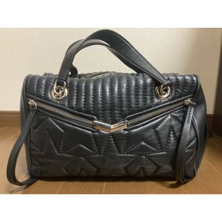 ジミーチュウ(JIMMY CHOO)のジミーチュウ　レザーチェーンバッグ　ブラック(ハンドバッグ)