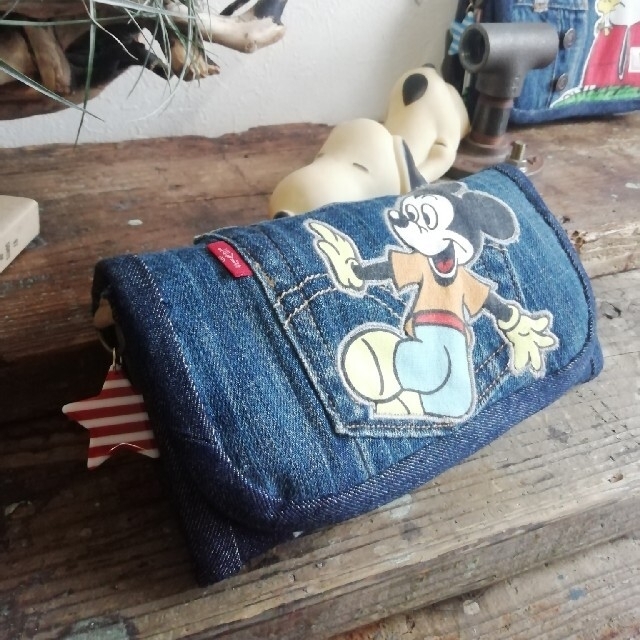 handmade :vintage mickey × used denim