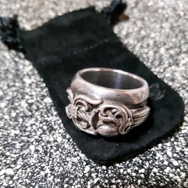 Chrome Hearts(クロムハーツ)のキングオブ　CHROME HEARTS　ダイガーハートリング　 メンズのアクセサリー(リング(指輪))の商品写真