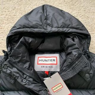 新品ハンターオリジナル ウーメンズパファージャケット黒XS - www
