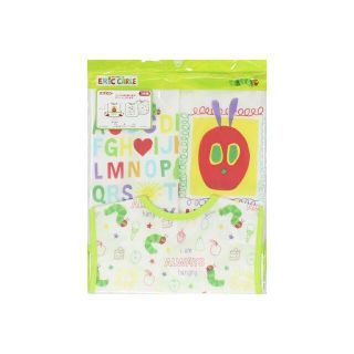 新品　はらぺこあおむし　お食事エプロン３枚組(お食事エプロン)
