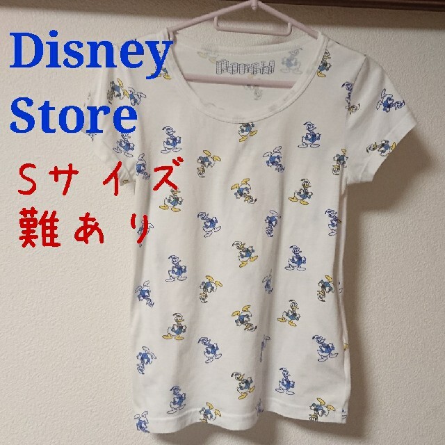 Disney(ディズニー)のディズニーストア ドナルド ドット柄 Tシャツ Sサイズ 使用感あり 難あり レディースのトップス(Tシャツ(半袖/袖なし))の商品写真