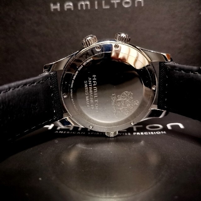 Hamilton(ハミルトン)の2020年10月購入 美品 定価14万 hamilton KHAKI NAVY メンズの時計(腕時計(アナログ))の商品写真