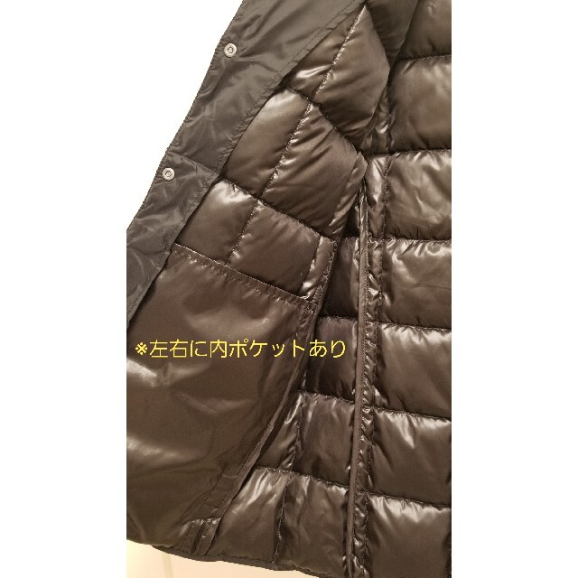 TAION　インナーダウンベスト　ブラック　Lサイズ レディースのジャケット/アウター(ダウンベスト)の商品写真