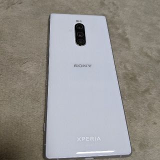 エーユー(au)の【美品】SOV40 XPERIA 1 au版 ホワイト(スマートフォン本体)