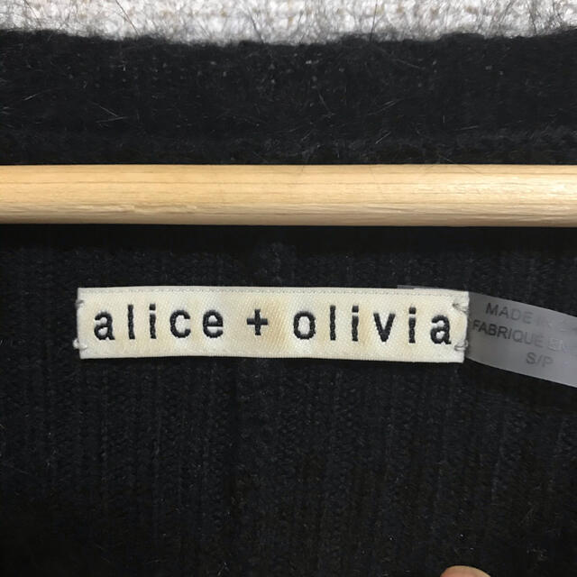 Alice+Olivia(アリスアンドオリビア)のalice and olivia アンゴラニット⭐️ブラック レディースのトップス(ニット/セーター)の商品写真